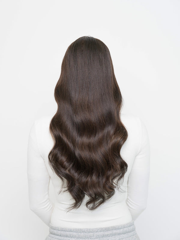 Darkest Brown #1A | Tressova DIY Tape-In Extensions