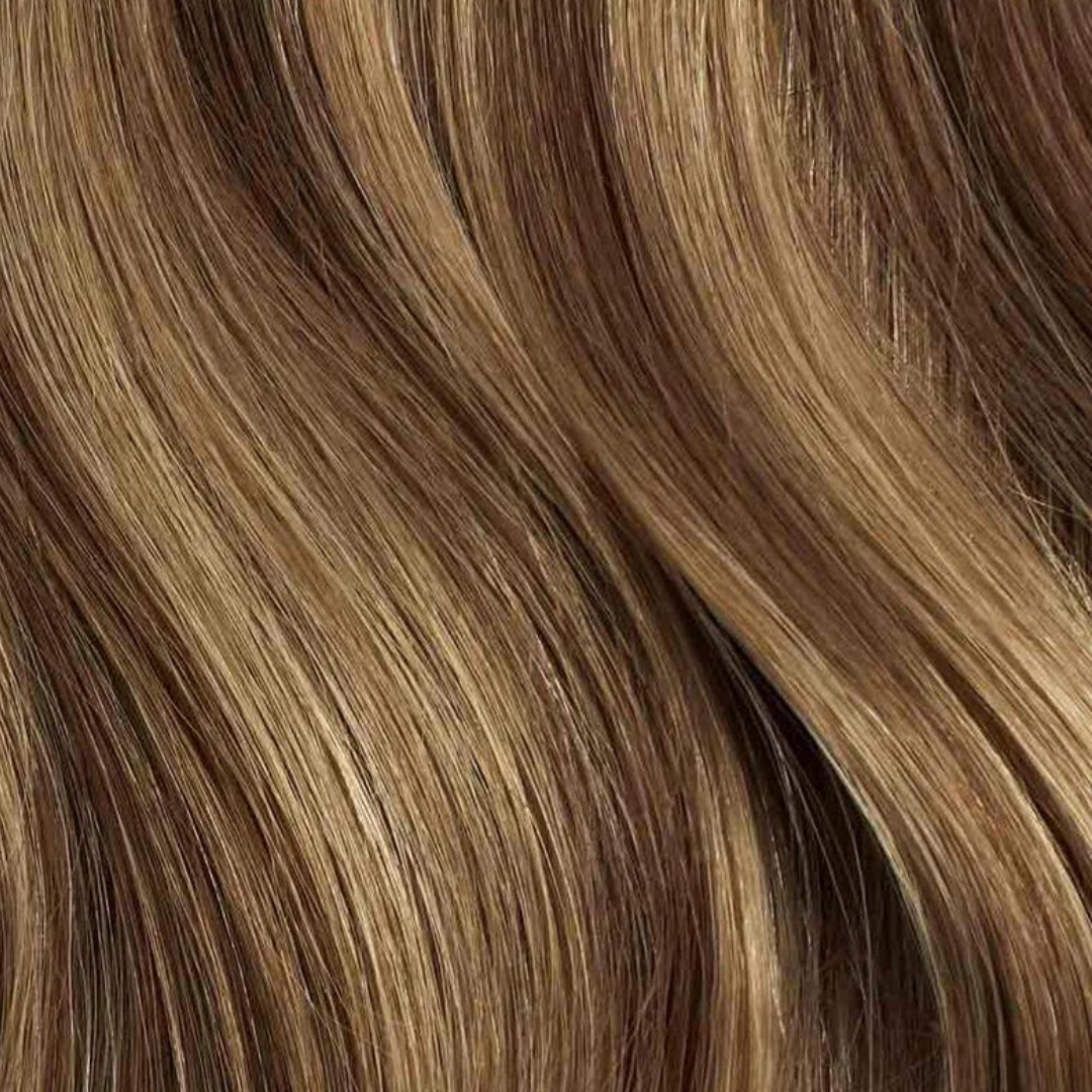 Medium Brown Highlights #6/10 | Tressova DIY Tape-In Extensions