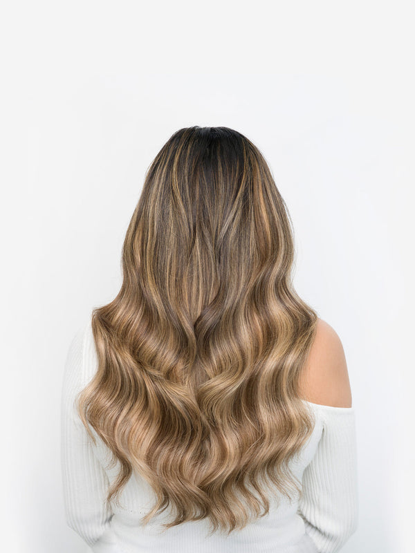 Dark Brown & Blonde Mix #BM | Tressova DIY Tape-In Extensions