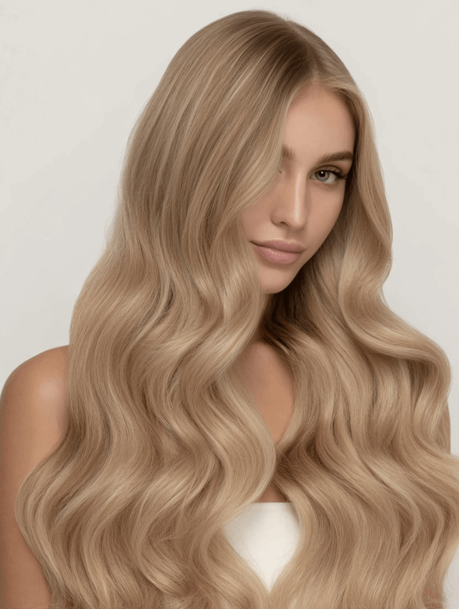 Medium Ash Blonde 24A | Tressova DIY Tape-In Extensions